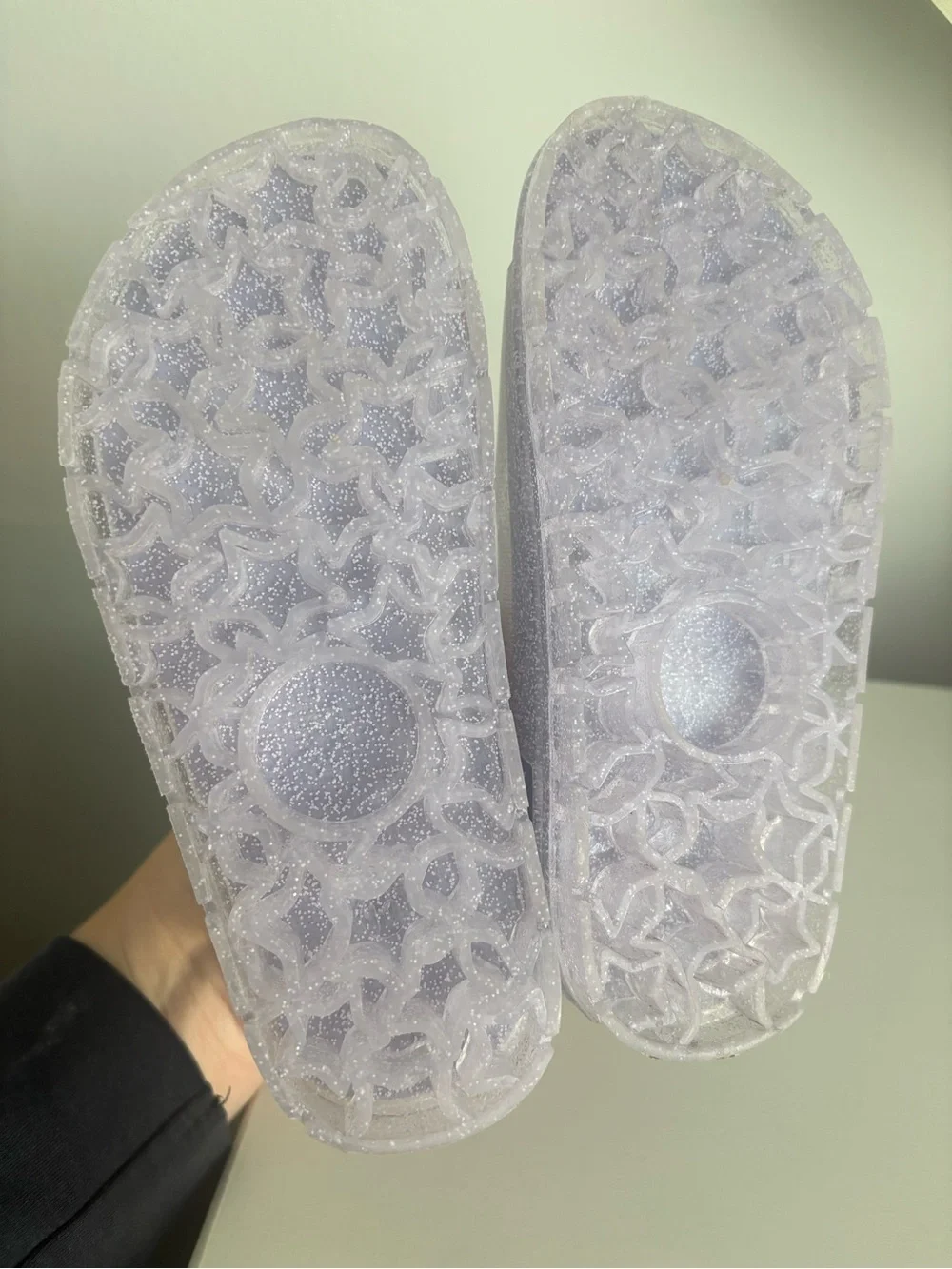 Target Kids Glitter Jelly Sandals in Lilac